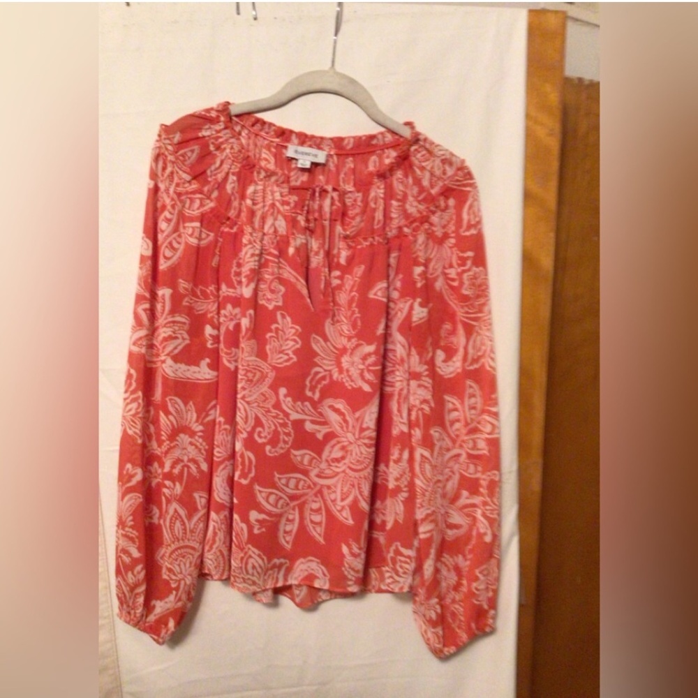 EVEREVE PHEASANT STYLE BLOUSE SZ S